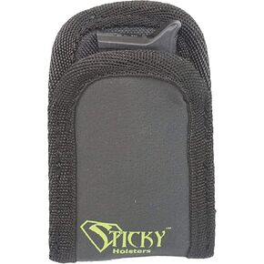 Sticky Holsters Mini Mag Sleeve for Men and Women- Concealed Carry Magazine Holster for Extra Ammo and Accessories - Black - for IWB or Pocket Carry