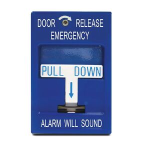 SDC 492 Pull Station, Emergency Door Release, 2-SPDT, Blue