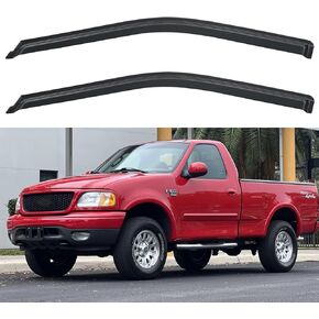 Window Visor Compatible with Toyota Tacoma Regular Cab 2005-2015, Rain Guard Tape-On Extra Durable Side Vent Window Deflector, 2005 2006 2007 2008 2009 2010 2011 2012 2013 2014 2015