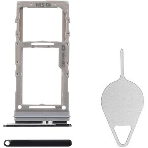Sim Card Tray Replacement for Samsung Galaxy S20 Ultra 5G (Single SIM Version) Cosmic Black Card Tray Slot Holder Bracket Adapter with Needle Ejector for S20 Ultra 5G SM-G988U SM-G988U1