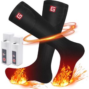 Magnolia Battery Heated Socks, Rechargeable Electric Heated Socks for Men Women Warm Thermal Socks for Skiing Camping Ridiing Outdoor Sports