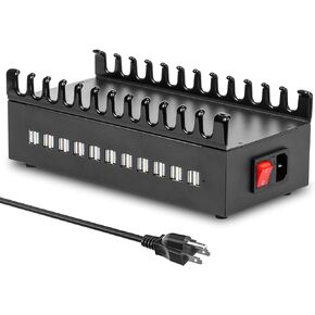 300W USB Charging Station, ALI SEA 22 Port USB Fast Charging Station for Multiple Devices, Multi Charger Station Organizer Compatible with Cellphone, Tablet, Kindle, iPad and More