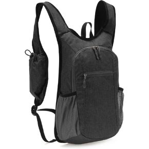 Hiking Daypack Small Travel Hiking Backpack for Women and Men Lightweight Packable Travel Back Pack for Women Men,Black