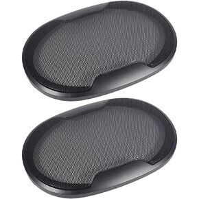 1PAIR AUTO SPEAKER COVER SPERWOOFER GRILLE أسود 4 بوصات 6 بوصات