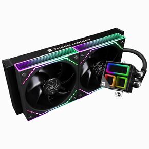 Frozen Infinity 240 Black CPU Aio Cooler,TL-M12*2 PWM Fans,Computer CPU Water Cooler,ARGB Infinity Mirror,240 CPU Liquid Cooling:LGA1851/1700/1150/1151/1200/2011,PC Water Cooling