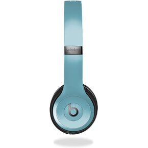 Skin Compatible with Beats Solo 4 - Solid Baby Blue - Premium 3M Vinyl Protective Wrap Decal Cover - Easy to Apply | Crafted in The USA by MightySkins