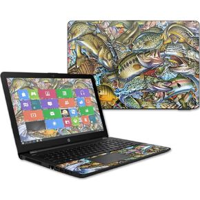 MightySkins Skin Compatible with HP 15t Laptop 15.6" (2017) - Action Fish Puzzle | Protective, Durable, and Unique Vinyl Decal wrap Cover | Easy to Apply, Remove, and Change Styles | Made in The USA