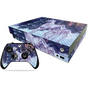 MightySkins Carbon Fiber Skin for Microsoft Xbox One X - Heart Dance | Protective, Durable Textured Carbon Fiber Finish | Easy to Apply, Remove, and Change Styles | Made in The USA