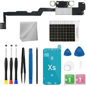 for iPhone Xs Earpiece Speaker Replacement Earspeaker Replacement Proximity Sensor Flex Cable with Repair Kits for iPhone Xs Model A1920 A2097 A2098 A2099 A2100
