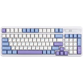 EPOMAKER Cypher 96 Wireless Gaming Keyboard with 8000mAh Battery, Hot Swappable Creamy Keyboard with Numpad and Calculator, RGB Backlit, NKRO for Games/Office (Wisteria Linear Switch)