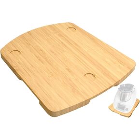 Stable Board Tailored for Thermomix TM5 & TM6 (35 × 30 cm), Wooden Sliding Board - Premium Wood Thermomix Accessories (Natural)