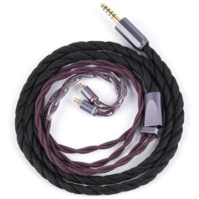 NiceHCKDragonScale 2 IEM Cable, Silver-palladium alloy IEM Upgrade Cable, Liquid nitrogen treated In- Ear Monitor Cable, MMCX/2Pin Balanced Cable for Himalaya,NX8,ZS10 AS10 (4.4mm With 0.78 2pin)