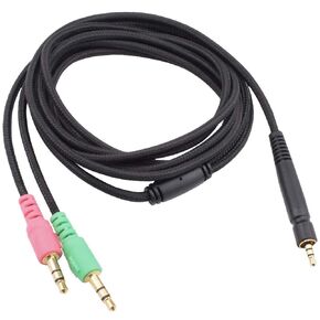 Replacement UNP PC GSP600 Headphones Audio Cable Extension Cord Compatible with Sennheiser G4ME ONE, Game Zero, PC 373D, GSP 350, GSP 500, GSP 600 Gaming Headsets (2m/6.6ft)