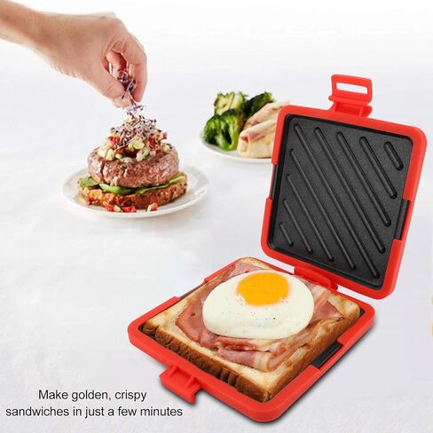 Toaster ، Microwave Toaster ، صانع شطيرة ، صانع شطائر Toastie Cordless ، صانع الجبن المشوي ، غسالة الصحون (أحمر) in Saudi Arabia