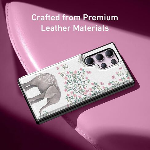 Goodon for Samsung Galaxy S25 Plus Case Wallet - Flip Folio Leather Cover مع تصميم الأزهار العصرية ، 3 فتحات البطاقة ووظيفة Kickstand ، حالة هاتف واقية للنساء الفتيات - تزهر الزهور البرية in Kuwait