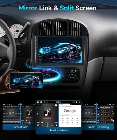 2G 64G سيارات الراديو ستيريو ل Dodge Caravan Chrysler Town & Country 2001-2007 مع Carplay Wirroid Android Auto ، 1081inch 1080p HD IPS شاشة اللمس مع Bluetooth Canbus WiFi GPS AHD Camera in Saudi Arabia