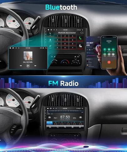 2G 64G سيارات الراديو ستيريو ل Dodge Caravan Chrysler Town & Country 2001-2007 مع Carplay Wirroid Android Auto ، 1081inch 1080p HD IPS شاشة اللمس مع Bluetooth Canbus WiFi GPS AHD Camera in Saudi Arabia