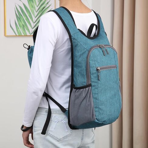 Hiking Daypack Small Travel Hiking Backpack for Women and Men Lightweight Packable Travel Back Pack for Women Men,Black in Saudi Arabia