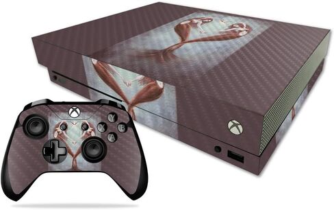 MightySkins Carbon Fiber Skin for Microsoft Xbox One X - Heart Dance | Protective, Durable Textured Carbon Fiber Finish | Easy to Apply, Remove, and Change Styles | Made in The USA in Saudi Arabia
