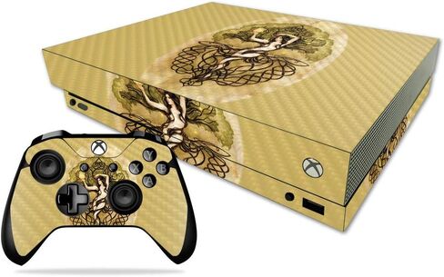 MightySkins Carbon Fiber Skin for Microsoft Xbox One X - Heart Dance | Protective, Durable Textured Carbon Fiber Finish | Easy to Apply, Remove, and Change Styles | Made in The USA in Saudi Arabia