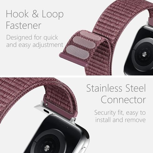 3 Pack Sport Loop Band Compatible with Apple Watch Bands 38mm 40mm 41mm 42mm 44mm 45mm 46mm 49mm for Women Men, Adjustable Breathable Nylon Straps for iWatch Series 10/9/8/7/6/5/4/3/SE/Ultra in Saudi Arabia
