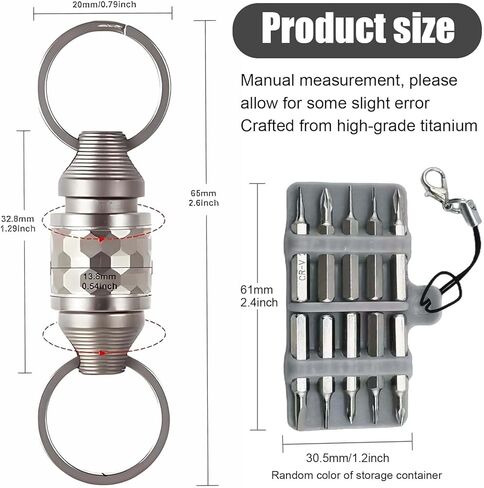 Quick Release Keychain, Titanium Keychain with Quick Release, Pull Apart Detachable Key Ring Quick Release in Saudi Arabia