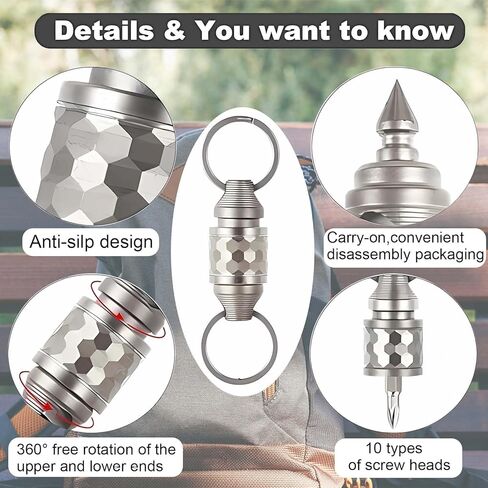 Quick Release Keychain, Titanium Keychain with Quick Release, Pull Apart Detachable Key Ring Quick Release in Saudi Arabia