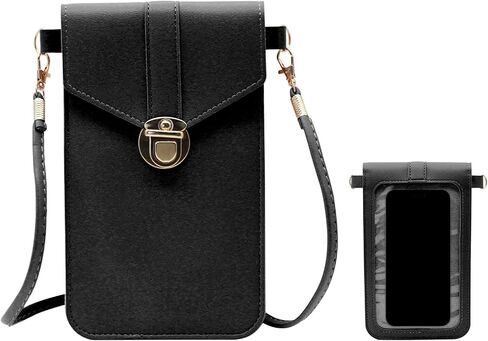 Touchscreen Phone Wallet, Phone Purses with Crossbody Strap with Buckle and Detachable Shoulder Strap in Saudi Arabia