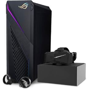 ASUS ROG Strix VR Ready Gaming PC, i7-14700KF, RTX 4070, 64GB DDR5 RAM, 2TB SSD, Win 11 Pro, Bundle with Pimax Crystal Light Prime 8K QLED PCVR Headset, Compatible with MSFS, iRacing & 5K+ VR Games