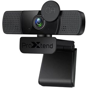 X302 Full HD Webcam PX-CAM006 (1/2.9" CMOS Image Sensor, 1920x1080/30fps, Omni-Directional Mic with Anti-spy Privacy Cover, Universal mounting Clip & 7YR Warranty)