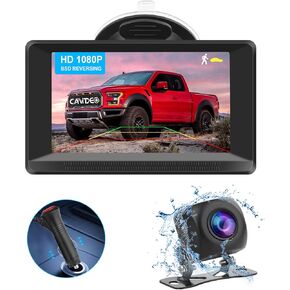 Vehicle Wired Backup Cameras with 4.3" Monitor Full Color Night Vision Motion Detection 170° Wide View License Plate Reverse Backup Cameras Reduce Blind Spots for Small Car SUV Pickup Cybertruck