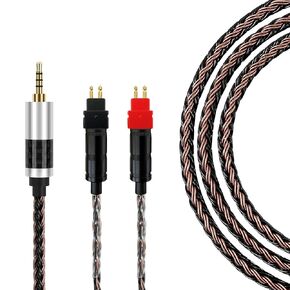 2.5mm Balanced Headphone Cable Gen 2 Compatible with Sennheiser HD600 Cable, HD 660S2, HD 660 S, HD 650, HD6XX, HD58X / 5N OCC Silver Plated Braided Cord for M17, M15, M11, K3, Music Player - 4feet