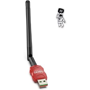 Class 1 Long Range Bluetooth Adapter for PC, QGOO USB Bluetooth Adapter for PC 5.3+EDR, Bluetooth Dongle Bluetooth Receiver Support Windows10/8.1/8/7（red-179）