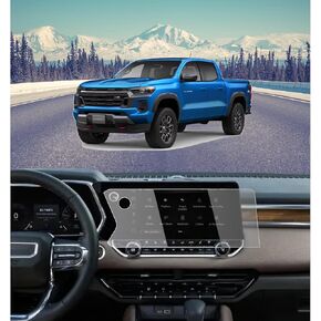 Screen Protector for 2023-2025 Chevrolet Colorado ZR2 Z71/2023-2025 GMC Canyon AT4 /Denali /AT4X /Elevation 11.3 Inch Tempered Glass Protective Film Navigation Display Accessories Cover