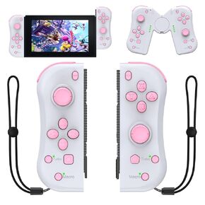 THAVENFLY Joy Con Controller Replacement Campatiable for Nintendo Switch - Left and Right Neon Joycon with Wrist Strap
