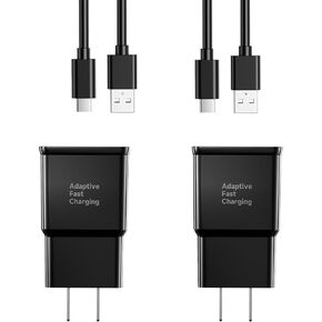 Type C Android Fast Charger 2 Pack Phone Charger with 4FT USB C Cable for Samsung Galaxy S10/S10e/S10 Plus/S9/S9 Plus/S8/S8 Plus/Note 20/Note 10/Note 9/Note 8/A32/A50/A51/A52/A53/S20