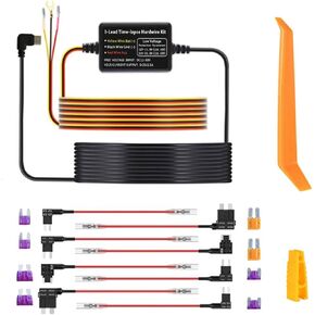 Dash Cam Hardwire Kit USB C Port, 10.5ft Dashcam Hardwire Kit for Dash Camera 12V-24V to 5V Fuse Kit with Low Voltage Protection, Parking Monitor-8 Fuses