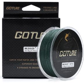 Resistant Tournament Braided Lines - Blue, Black, Dark Green, Army Green- 20-80LB
