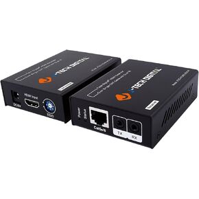 J-Tech Digital Hdmi Extender by Single Cat 5E/6/7 up to 200ft with IR Pass-Through [JTECH-EX60-EDIDIR] UP to 1080P@60HZ