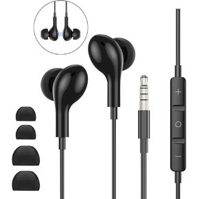 QJF-ME564 Wired in-ear Noise-Cancelling USB C headphones with Type C and Microphone, high-definition Stereo Earbuds, Suitable for Samsung S23 FE S22/S21/S20/A53/A54. Also Suitable for iPhone15 Pro Max