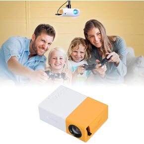 Mini Projector, 1080P Full HD Video Projector, Portable Outdoor Home Theater Movie Projector, Hifi Stereo Speakers, HDMI, USB, AV, Smartphone Tablet TV Sticks (US