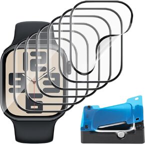 MYAPULUA 6 Pack for Apple Watch Screen Protector 40mm SE (2023) Series 6/5/4 [Upgrade Flexible Film] Self-Healing,Ultra-thin Screen protector for Apple Watch 40mm,Touch Sensitive,Bubble Free
