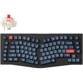 Keychron V10 Max QMK/VIA Wireless Custom Mechanical Keyboard, 88 Keys Hot Swappable Gaming Keyboard, OSA PBT Keycaps & Knob for MacOS & Windows, Gateron Jupiter Switch (Carbon Black, V10M-D1)