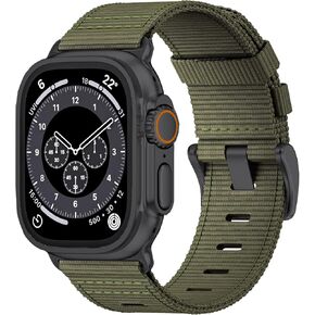 Nylon Quick Release Watch Bands for Apple Watch 49mm 46mm 45mm 44mm 42mm, Adjustable Breathable Replacement Nylon Sport Loop Watch Straps for Apple Watch Ultra Band 10/9/8/7/6/SE/5/4/3/2/1/Ultra 2
