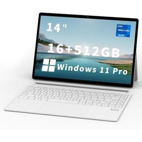 2 in 1 Laptop Touchscreen, 14 Inch Tablet Laptop Computer, Intel 12th Gen N100 Processor, 16GB DDR5 RAM, 512GB SSD, 1920 x 1200, Wi-Fi 6, BT5.2, Backlit Keyboard, Windows 11 Pro