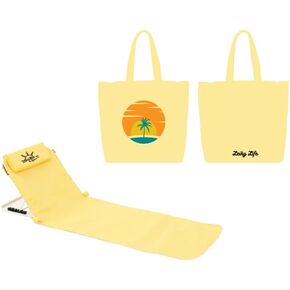 Portable Foldable Adjustable Waterproof Sand Resistant Back Support Floor Pool Beach Tanning Camping Grass Lounge Chaise Chair (Yellow)