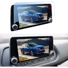 GFJNFG for 2021-2025 Nissan Rogue Screen Protector 8 Inch Touchscreen 2023 2024 Nissan Rogue Accessories 2024 2025 Rogue S/SV Tempered Glass Screen Protector Ultra Clear Anti Scratch Fingerprints