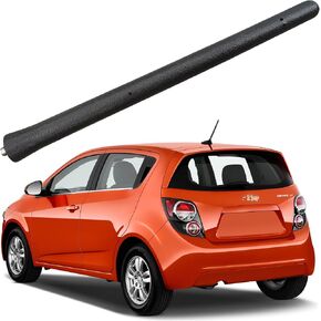 Rubber Antenna for Chevy Sonic (2012-2020), Chevrolet Sonic Antenna - Car Wash Proof, 6 3/4 Inch Internal Copper Coil Antenna Mast Replacement