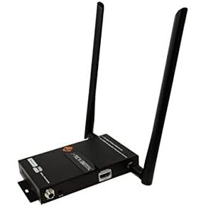 J-Tech Digital Wireless HDMI Extender Transmitter + Receiver Kit FHD 1080P with HDMI Loop Output, HDCP 1.4, IR Signal up to 660 Ft [JTECH-WEX-660]