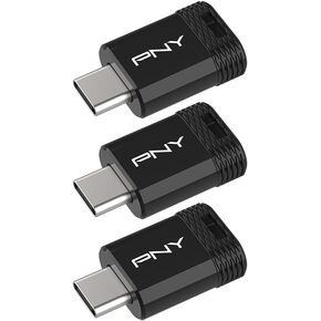 256GB PNY Elite-X Fit Type-C USB 3.2 Flash Drive – Up to 200MB/s Read, Up to 100MB/s Write, Advanced Performance, Convenient Portable Data Storage, Ultra Compact Fit Design, Type-C Connector